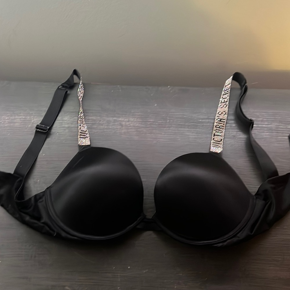 Victoria’s Secret bling strap push up bra.